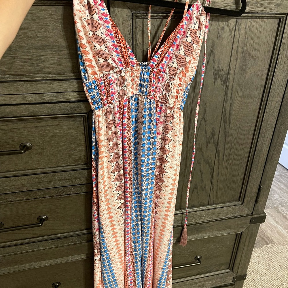Printed maxi dress